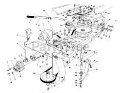 Toro 59147 - Toro 38" Side-Discharge Mower Deck for Model 59365 Tractor (SN: 006000001 - 006999999) (1986)