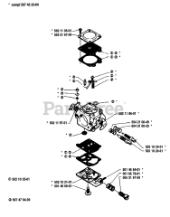 Husqvarna 33 - Husqvarna Chainsaw (1986-12) Carburetor Parts