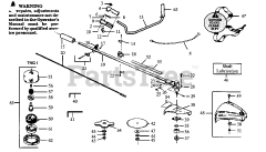 Weed Eater TBC 57 - Weed Eater String Trimmer DRIVE SHAFT &amp; CUTTING HEAD