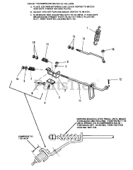 Simplicity 7010 (1690334) - Simplicity 42" Garden Tractor, 10hp Brake Group (7010 &amp; 7016)