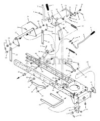 Scotts 465602x8C - Scotts 46" Lawn Tractor (2001) Mower Housing Suspension