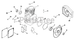 Kohler K341-71334 - Kohler K-Series Engine, Made for Gravely, 16hp, 11.9kW Crankcase (TP-983-B) Rev 9/27/2006