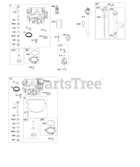 Briggs & Stratton 44S977-0023-B1 - Briggs & Stratton Vertical Engine Engine Sump, Oil Pump, Dipstick/Tube Assembly