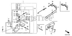 Honda GX160 UT2 QWX2/A (GCBPT) - Honda Engine, Made in Thailand (SN: GCBPT-4000001 - GCBPT-9999999) CONTROL