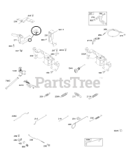 Briggs & Stratton 295447-0141-E1 - Briggs & Stratton Horizontal Engine Controls, Governor Spring