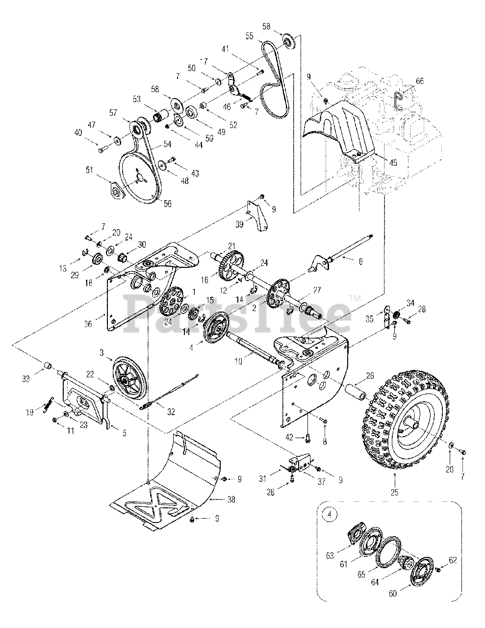 MTD 31AE6LLG722 MTD Gold Snow Thrower (2005) Drive 6LL Parts Lookup