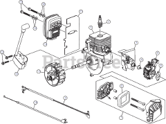 Murray M 25 B (41BS99MS758) - Murray Blower Engine Assembly