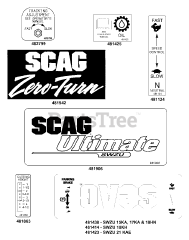 Scag SWZU36A-15KA - Scag Ultimate 36" Walk-Behind Mower, 15hp Kawasaki (SN: 9090001 - 9099999)