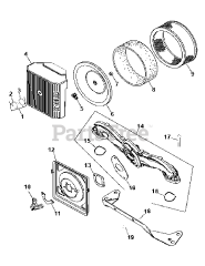 Cub Cadet LT 1046 (13AP11CH710) - Cub Cadet 46" Lawn Tractor (2007 & Before) Command Engine Air Intake Filtration