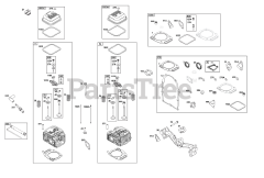 Briggs & Stratton 356447-3538-B5 - Briggs & Stratton Horizontal Engine Cylinder Head Group