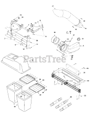 Cub Cadet 847 (590-847-100) - Cub Cadet Twin Rear Bagger att2 General Assembly