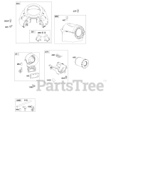 Briggs & Stratton 49M977-0114-G5 - Briggs & Stratton Vertical Engine Blower Housing, Air Cleaner