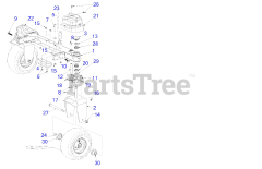 Cub Cadet PRO Z 100 EFI 160-S (53TWEFJU050) - Cub Cadet 60" Pro Z Series Zero-Turn Mower, Cub Cadet EFI (2020) Front Axle