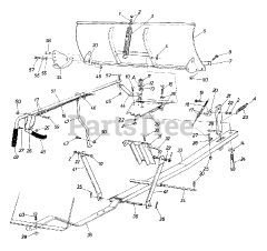 MTD 190-840-000 - MTD 48" Snow Blade Attachment (1998)
