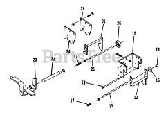Toro 1-0465 - Toro Lawn Tractor, 12hp (1973) Part List For 7.000 Hitch Assemblies (plate 7.1)