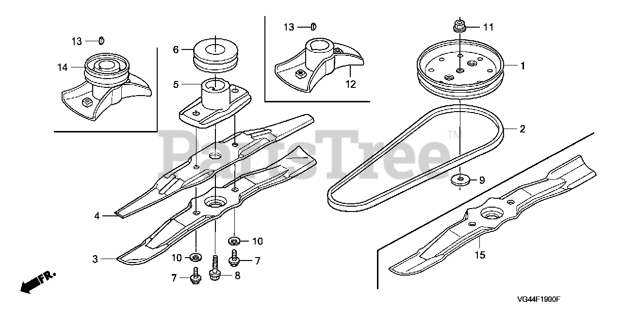 Honda HRR216 PDA (MZCG) Honda WalkBehind Mower, Made in USA (SN