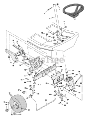 Murray 30565A - Murray 30" Rear-Engine Riding Mower (1997) Steering