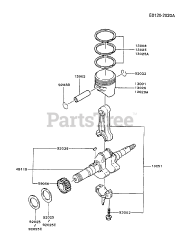 Kawasaki FG200D-BS02 - Kawasaki Engine PISTON/CRANKSHAFT