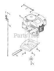 Craftsman 247.250000 (13A226JD099) - Craftsman R1000 Rear-Engine Riding Mower (2012) (Sears)