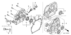 Honda GX160 U1 QXE8 (GCACK) - Honda Engine, Made in Japan (SN: GCACK-1000001 - GCACK-9999999) CRANKCASE COVER (1)