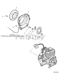 Echo EA-410 - Echo Earth Auger (SN: E01904001001 - E01904999999) Fan Cover, Clutch