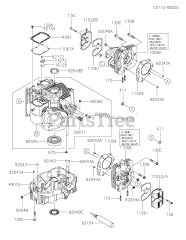 Kawasaki FX801V-AS19 - Kawasaki Engine CYLINDER/CRANKCASE