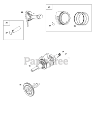 Briggs & Stratton 19J137-0012-F1 - Briggs & Stratton Horizontal Engine Crankshaft Group