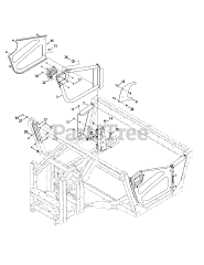 Cub Cadet 39A70038 (39A70038100) - Cub Cadet Utility Vehicle Half Doors att Half Doors
