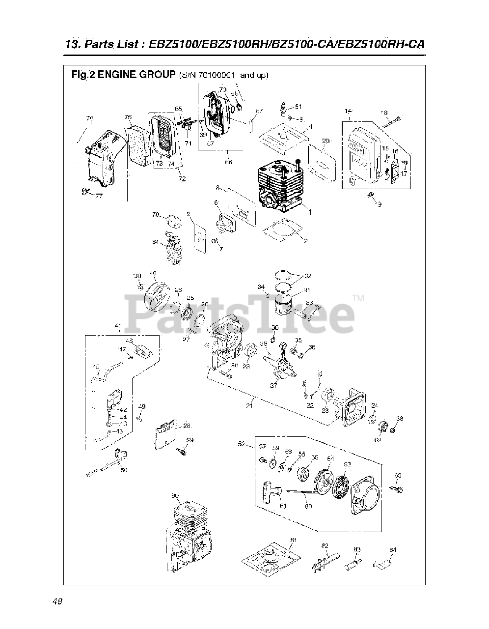 Redmax Backpack Blower Parts