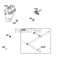 Briggs & Stratton 38E347-0110-G1 - Briggs & Stratton Horizontal Engine Fuel Supply Group
