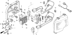 Honda BF130 A2 XA (BZBE) - Honda Marine Engine, Made in Japan (SN: BZBE-1300001 - BZBE-1400000) IGNITION COIL + C.D.I. UNIT