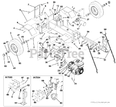 Gravely 917004 - Gravely 34-Ton Log Splitter, Subaru (SN: 011000 & Above)