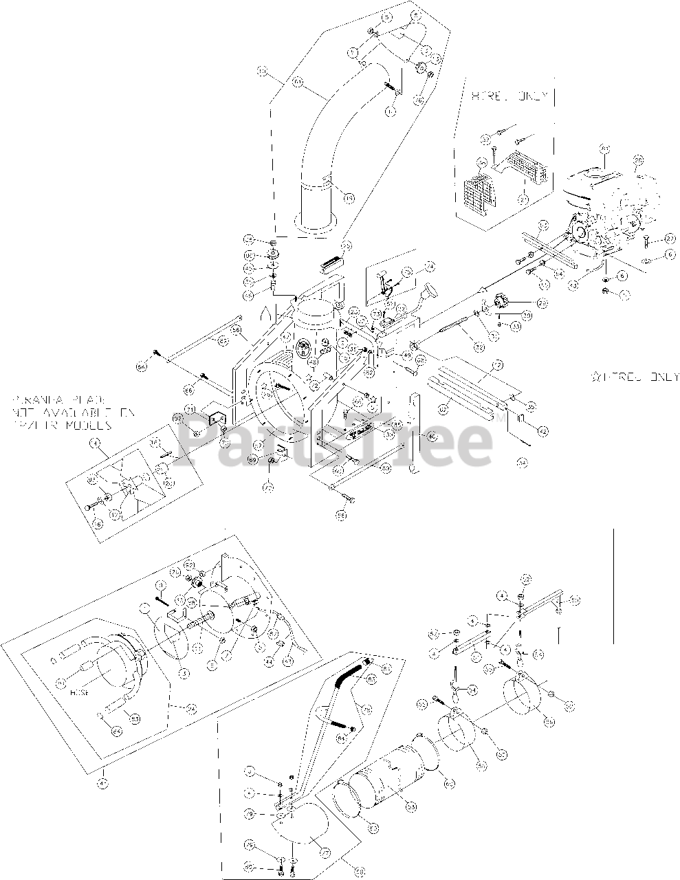 Billy Goat TR 1304 HEU - Billy Goat Truck Loader Vacuum Parts Assembly