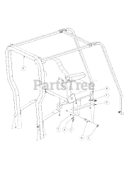 Cub Cadet M60-KW (53BH5D8X750) - Cub Cadet 60" Tank Zero-Turn Mower, 25hp Kawasaki Seat Assembly