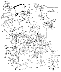 MTD 12214C - MTD Walk-Behind Mower (1986) Rotary