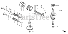 Honda BF2 AM SAB (BAEB) - Honda Outboard Engine, Made in Japan (SN: BAEB-1000002 - BAEB-9999999) PISTON + RINGS