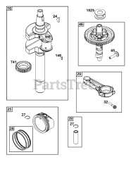 Briggs & Stratton 389575-0003-E1 - Briggs & Stratton Vertical Engine Crankshaft Group