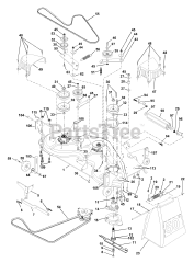 Husqvarna GTH 250 (954140104-B) - Husqvarna Garden Tractor (2000-03) Mower Deck