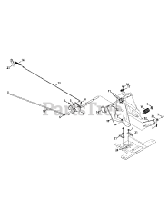 Murray 13B326JC758 - Murray Lawn Tractor (2015) Pedal Controls