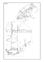 Husqvarna R 112 C (967178402) - Husqvarna Swedish Riding Mower (2021-01) CHASSIS REAR