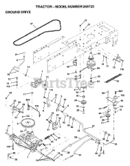 Weed Eater 259723 - Weed Eater Lawn Tractor GROUND DRIVE