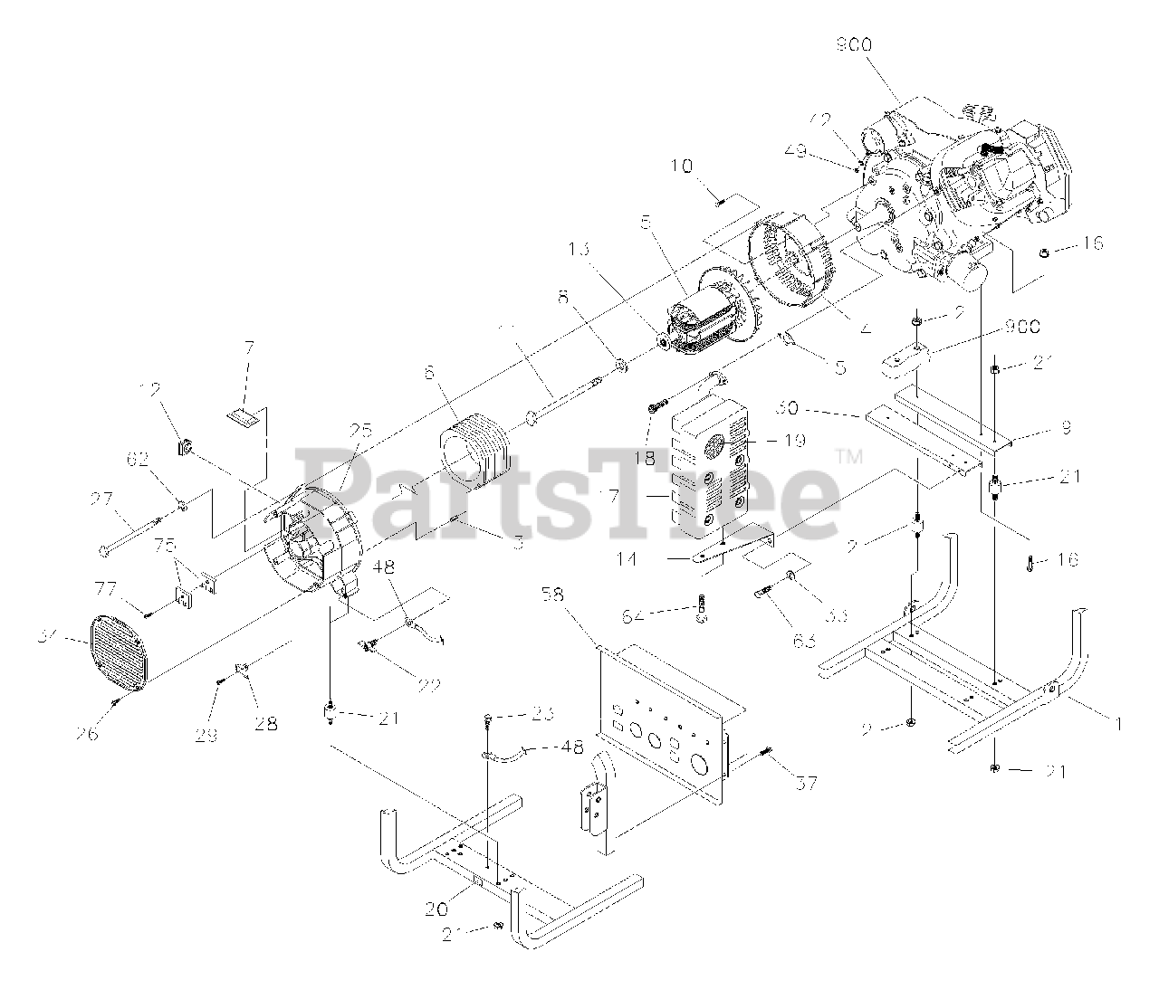 Generac 10193 Generac EXL 7,500 Watt Portable Generator Alternator