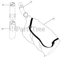Ryobi 180r (41AB180C034) - Ryobi Blower Vacuum Bag And Tube Parts