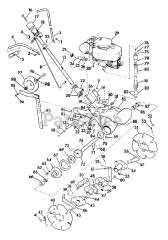 Lawn-Boy 1920 - Lawn-Boy Snow Thrower (SN: 400000001 - 499999999) (1964) Model 2010 Gardener Tiller Parts List