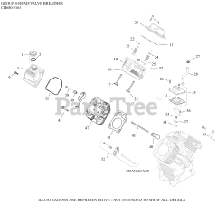 Kohler CH680-3163 - Kohler Command PRO Engine, Made for Walker Mfg., 22.5hp, 16.8kW 04 CylinderHead/Breather