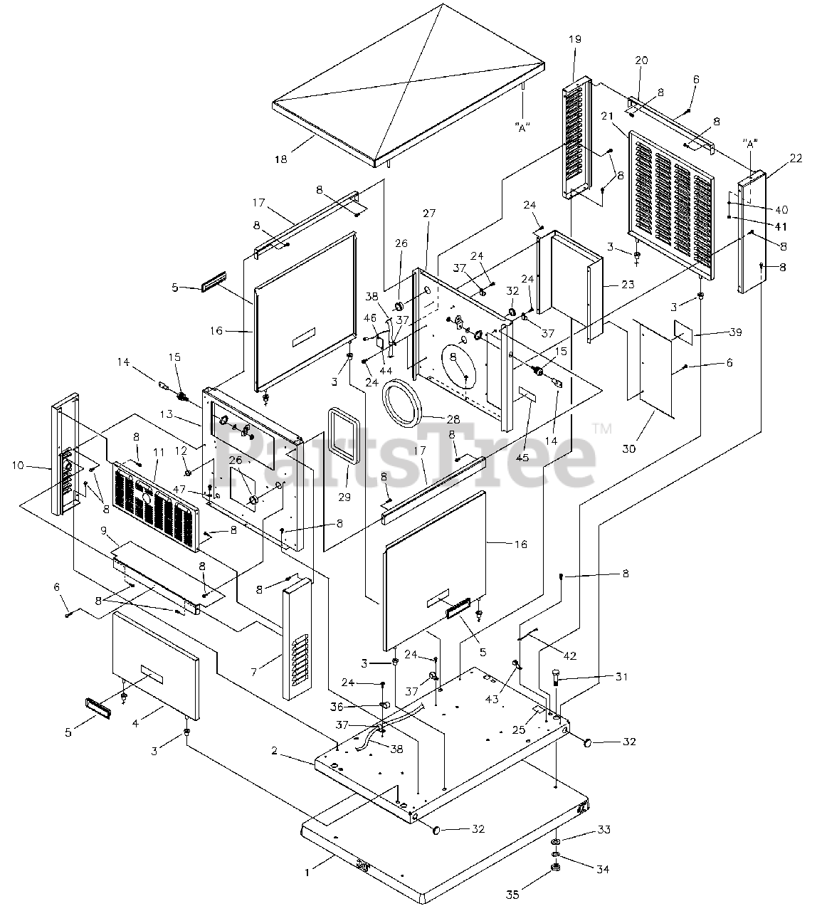 Generac 14610 Generac 10kW Home Standby Generator Enclosure Parts
