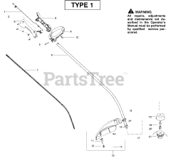Poulan XT 260 - Poulan String Trimmer, Type 1 (2009-03)