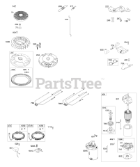 Briggs & Stratton 44R577-0002-H1 - Briggs & Stratton Vertical Engine Flywheel, Controls, Wire Harness, Alternator, Starter