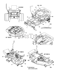 Snapper 150Z (CSC 18533) (7800392) - Snapper 33" Zero-Turn Mower, 18.5hp Decal Group (D7501712_D7502277)