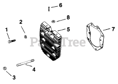 Kohler K582-36344 - Kohler K-Series Engine, Made for Ingram Mfg., 23hp, 17.16kW Cylinder Head REV. 8/25/2006